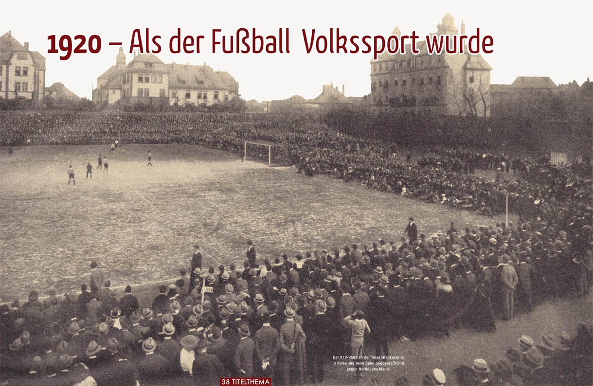 Fußball 1920 und 2020