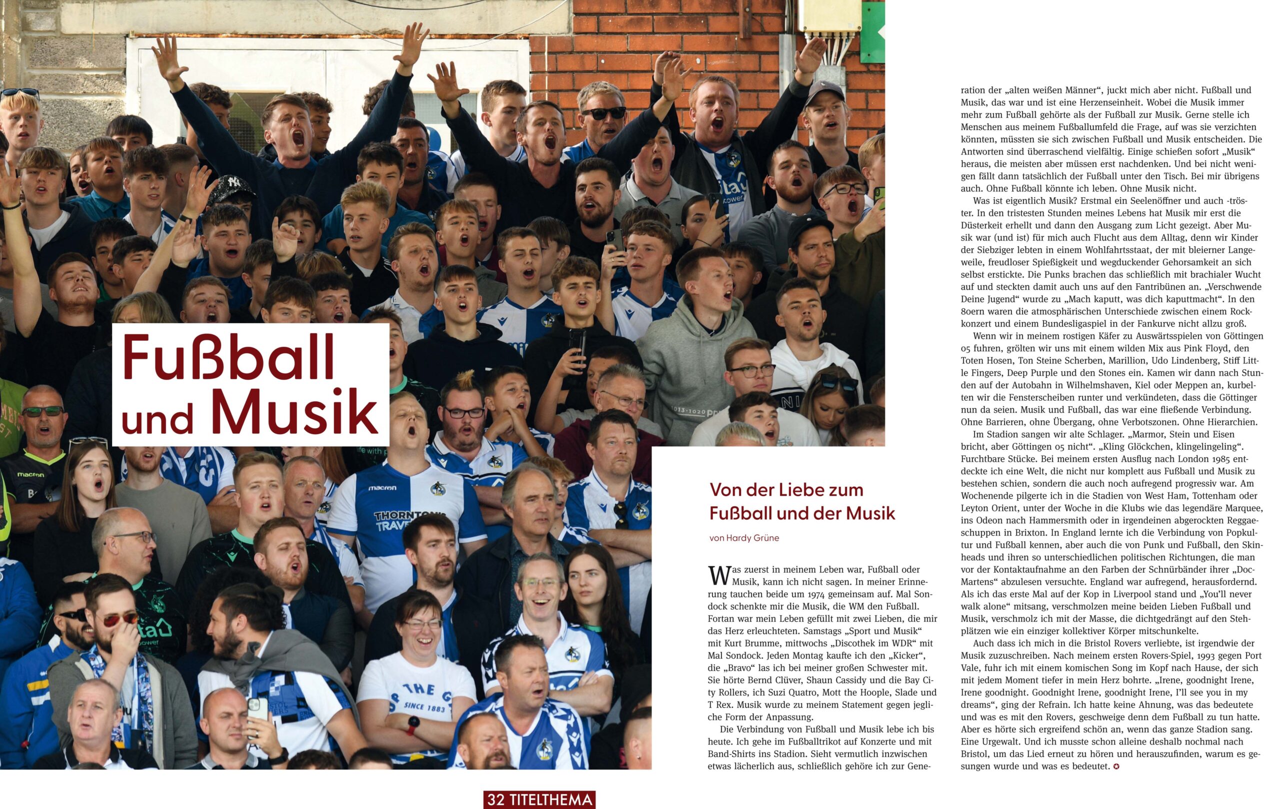 Eine kurze Geschichte von Fußball und Musik